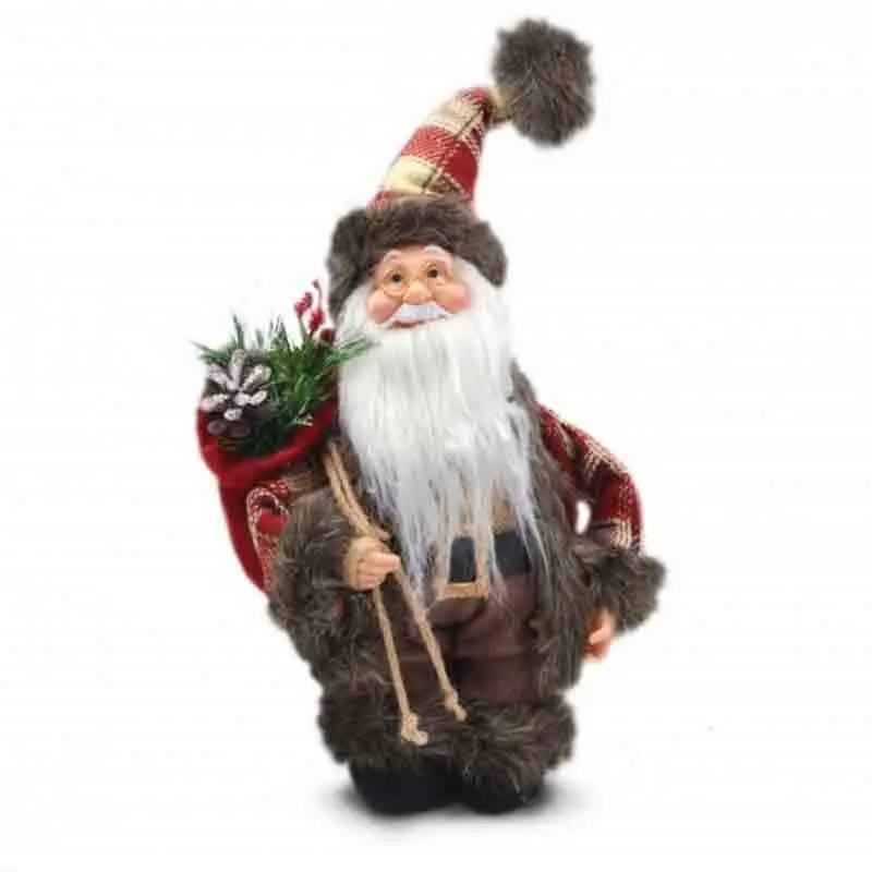 Babbo natale scozzese carillon 35 cm 491413S