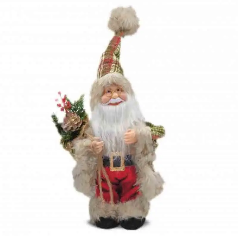 Babbo natale scozzese carillon 35 cm 491413V