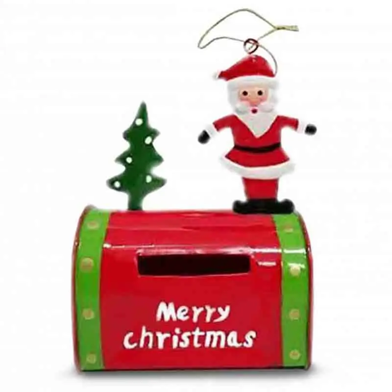 cassetta postale appendino decorativo con babbo natale 10 x 17 cm V78262H