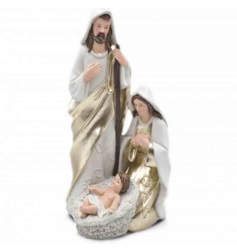 natività in resina bianca 30 cm LP62799/9