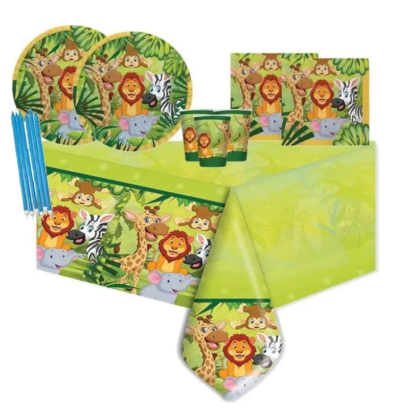 KIT N.24 ANIMALI DELLA GIUNGLA – ACCESSORI TAVOLA