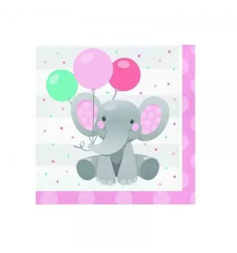 16 tovaglioli elefantino girl enchanting elephant girl 346218