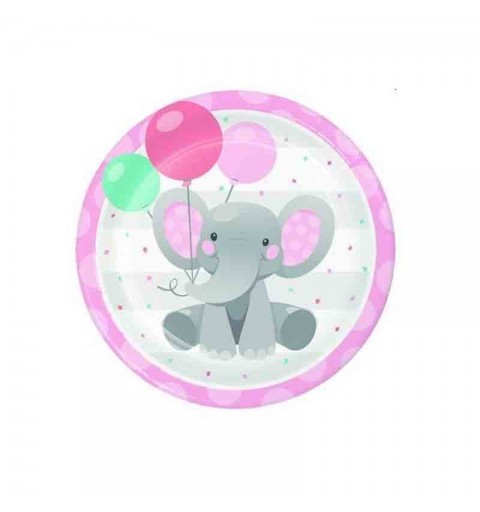 8 Piatti 23 cm elefantino girl enchanting elephants girl 346216