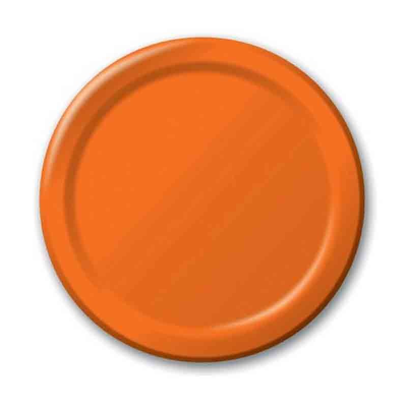 8 piatti in carta Arancione Sunkissed Orange 553282