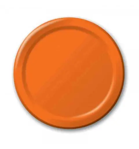 8 piatti in carta Arancione Sunkissed Orange 553282
