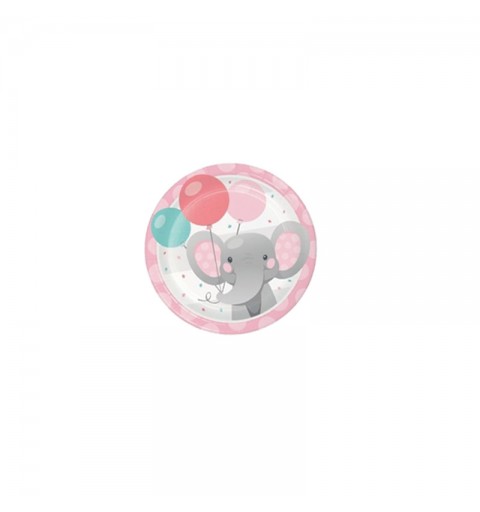 Kit n 2 Addobbi Enchanting Elephant Girl - Elefantino Rosa