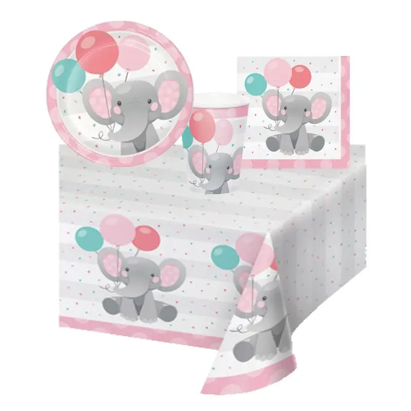 kit n 3 Enchanting Elephant Girl - elefantino Rosa