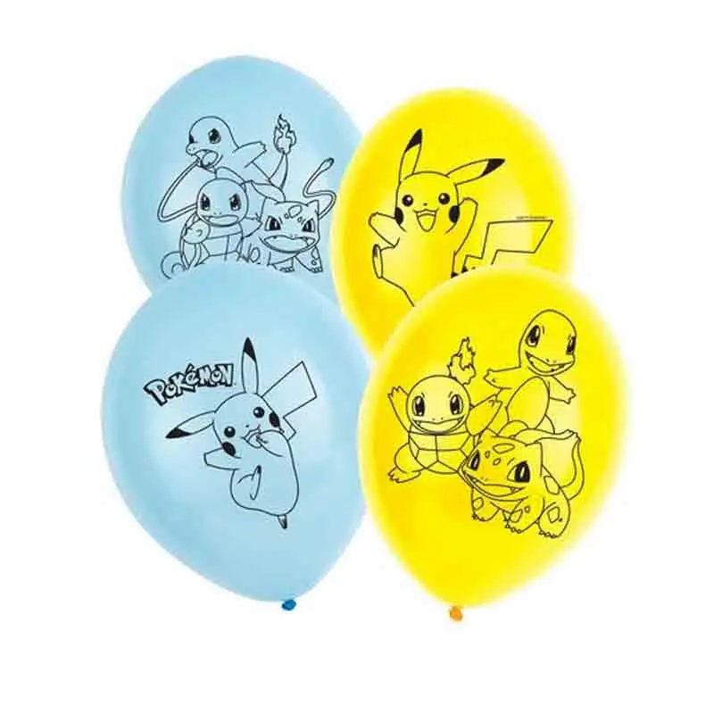 6 Palloni lattice 28 cm Pokemon 9904826