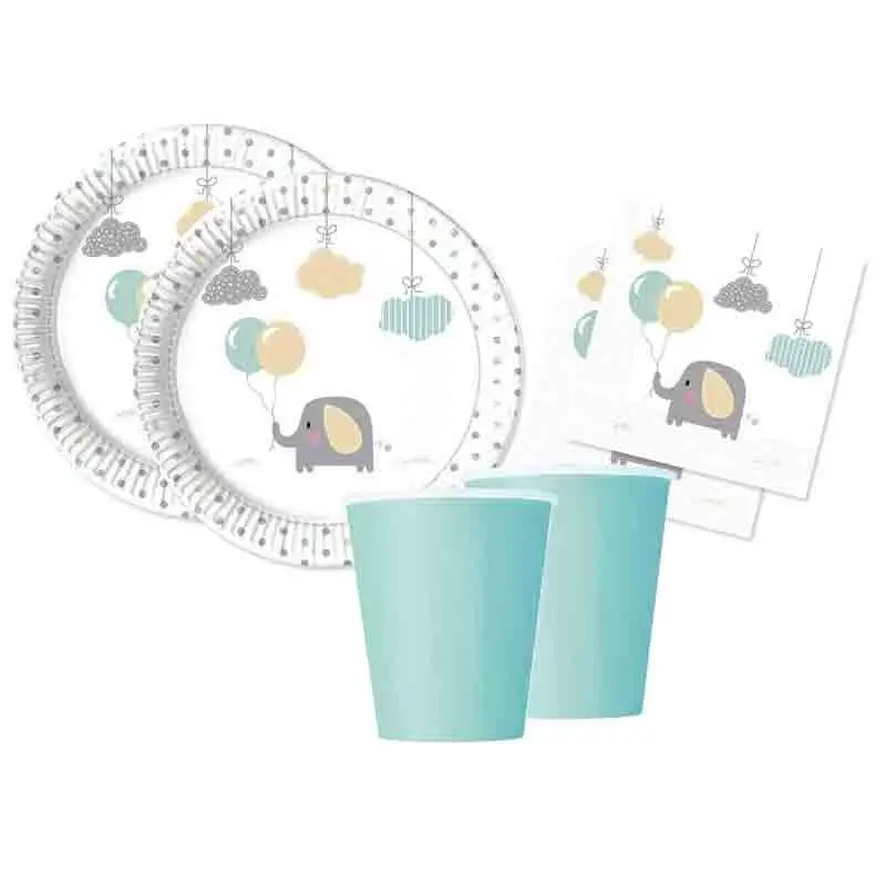 KIT N.2 BABY ELEPHANT - COORDINATO TAVOLA ELEFANTINO