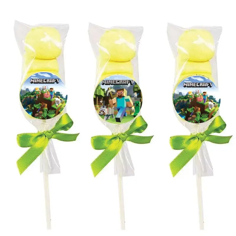 Spiedini di Marshmallow Minecraft - 24pz