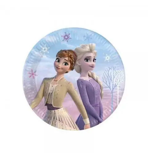 KIT COMPLEANNO PRINCIPESSA FROZEN NORTHEN COMPLETO CON PALLONCINI FUCSIA N.27