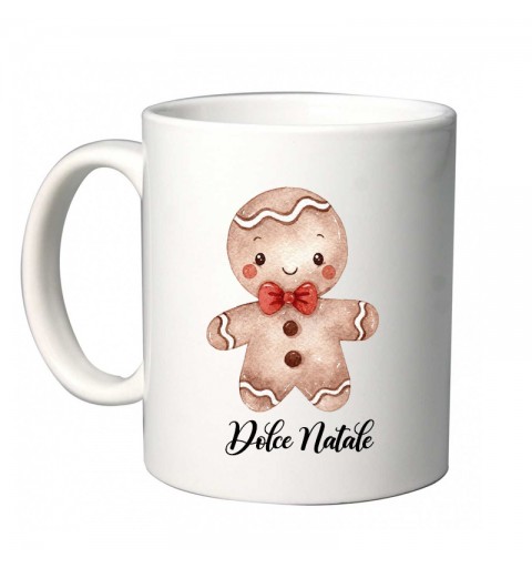Tazza dolce Natale con omino di pan di zenzero