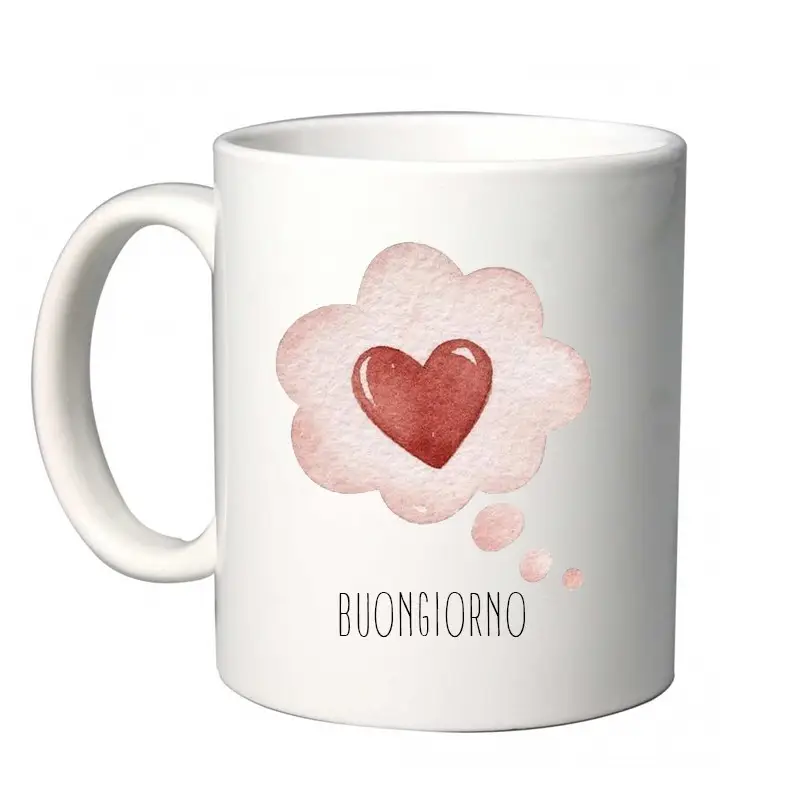 Tazza Fumetto Buongiorno con cuore