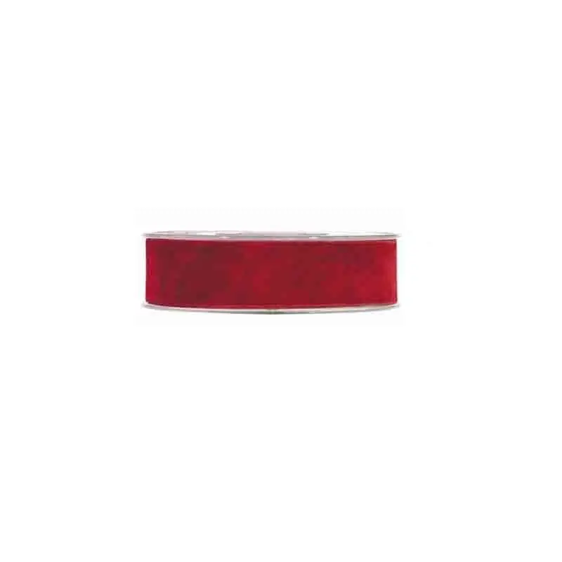 Nastro in velluto rosso 15 mm x 7 metri PO-3066P-08