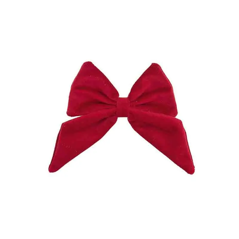 Fiocco rosso in velluto con adesivo 120 mm 22487