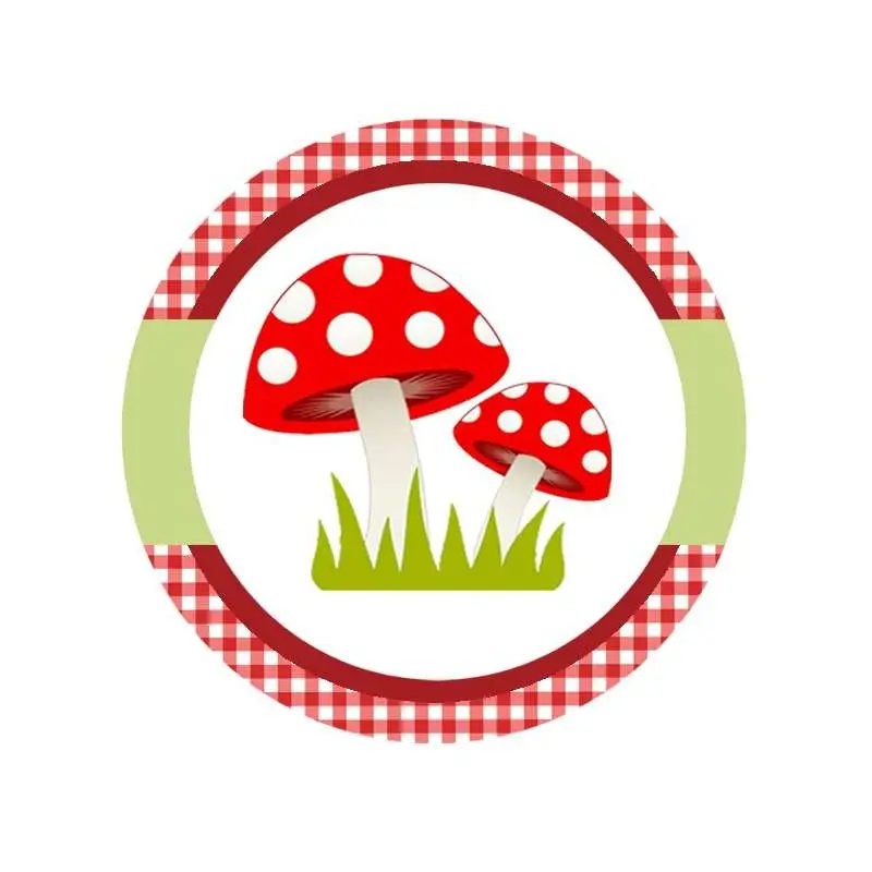 ADESIVO TONDO CAPPUCCETTO ROSSO