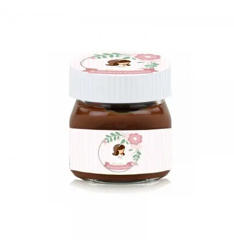Mini Nutella Prima comunione per Bimba Rosa - 1 pz