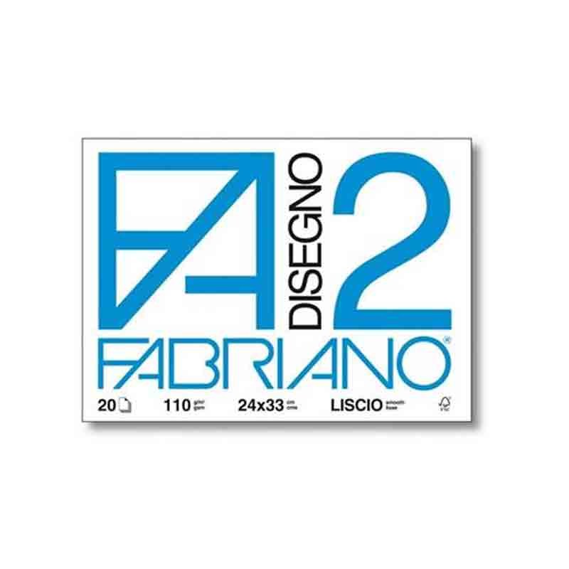 Album disegno fabriano f2 24x33 10 fg. liscio 18780