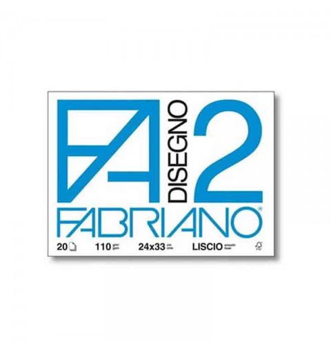 Album disegno fabriano f2 24x33 10 fg. liscio 18780