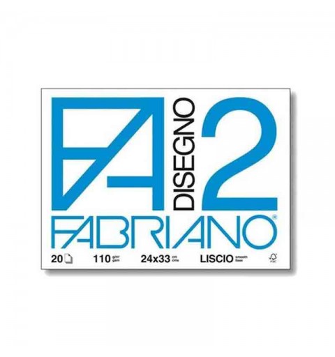 Album disegno fabriano f2 24x33 20 fg. liscio 18786