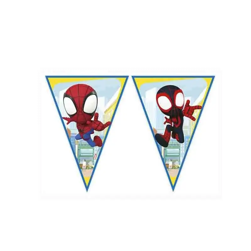 Festone bandierine in carta Spidey & Friends 94880