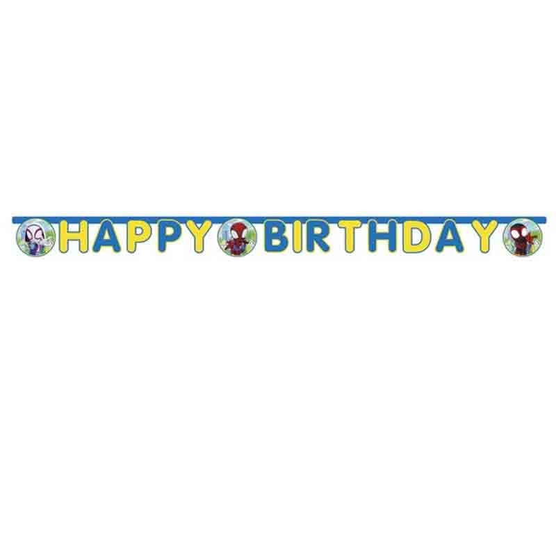 Festone Happy Birthday FSC Spidey & Friends 94881