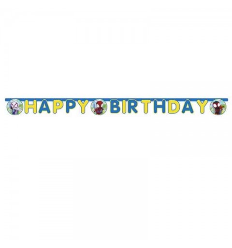 Festone Happy Birthday FSC Spidey & Friends 94881