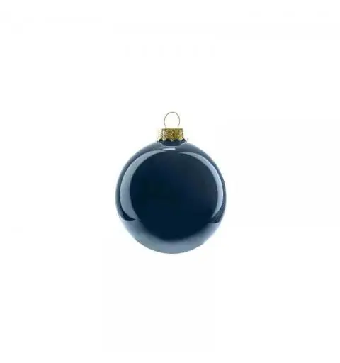 Palline di natale sfera in vetro 10 cm BLU  N16048/BL 12 pz
