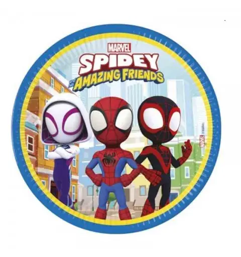Piatti 23 cm Spidey & Friends 8 pz 95145