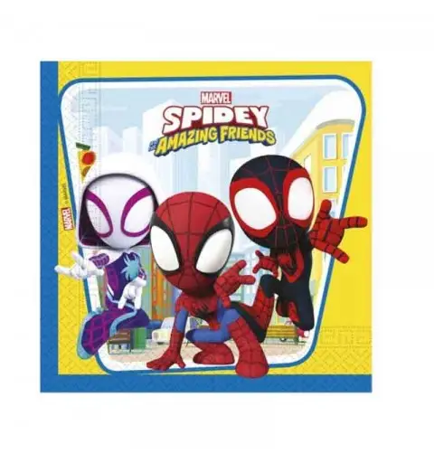 Tovaglioli  33 x 33 cm Spidey & Friends 20 pz 94878