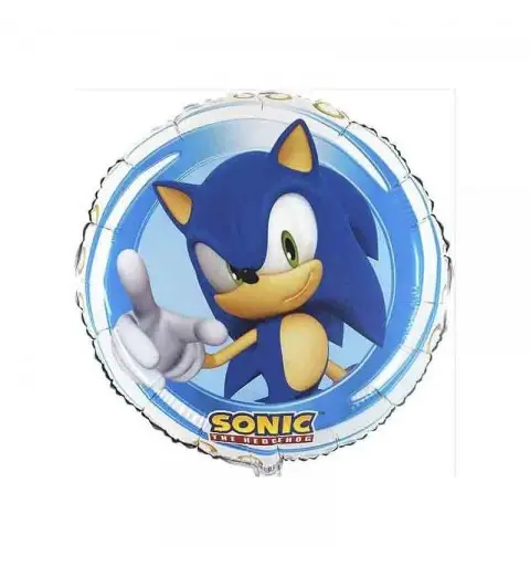 Pallone foil tondo 45 cm Sonic 7AL18053