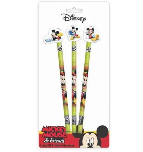 MATITE TOPOLINO CON GOMMA - SIMPATICI REGALINI DI COMPLEANNO