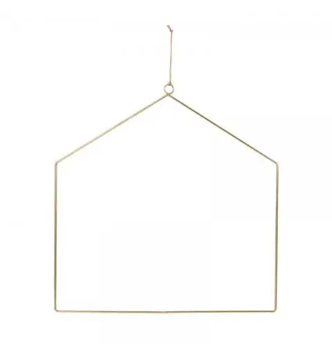 pendente a forma di casa oro 40 x 42 cm 292634