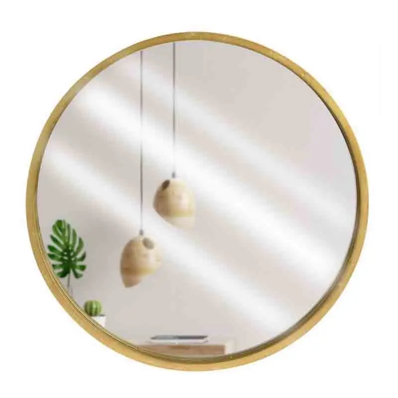 specchio in legno dorato tondo 40 cm 061858