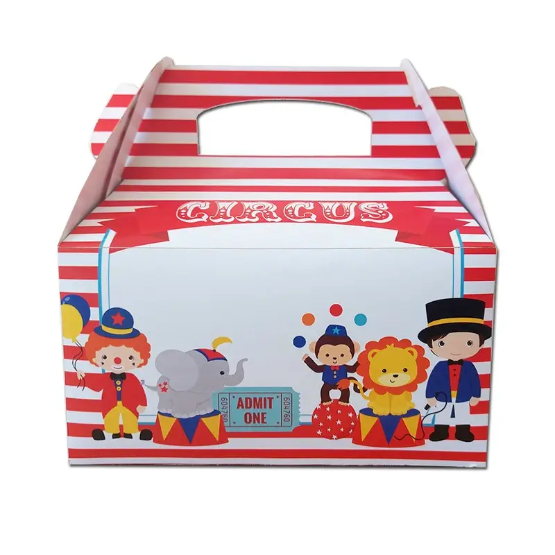 Box Contenitore Caramelle e Pop Corn tema circo circus party