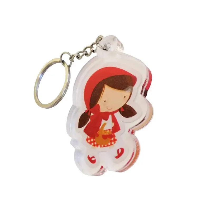 Portachiavi in plexiglass Cappuccetto Rosso - 10pz