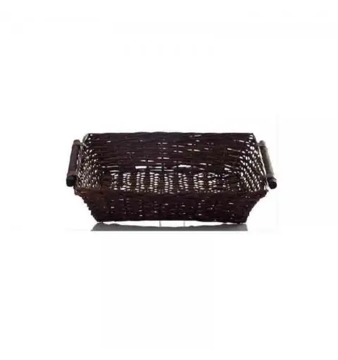 cesto rettangolare in vimini colore marrone 55 x 44 x 14 cm 90393