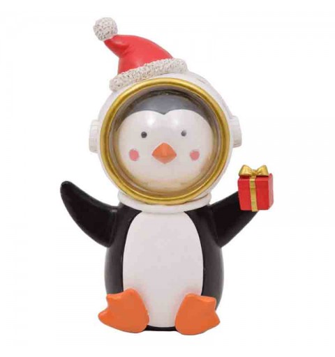 pinguino astronauta decorativo 14 X 9,5 X 20 cm 202716