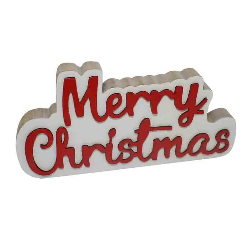 scritta decorativa legno buon natale 20 x 10 cm 7821