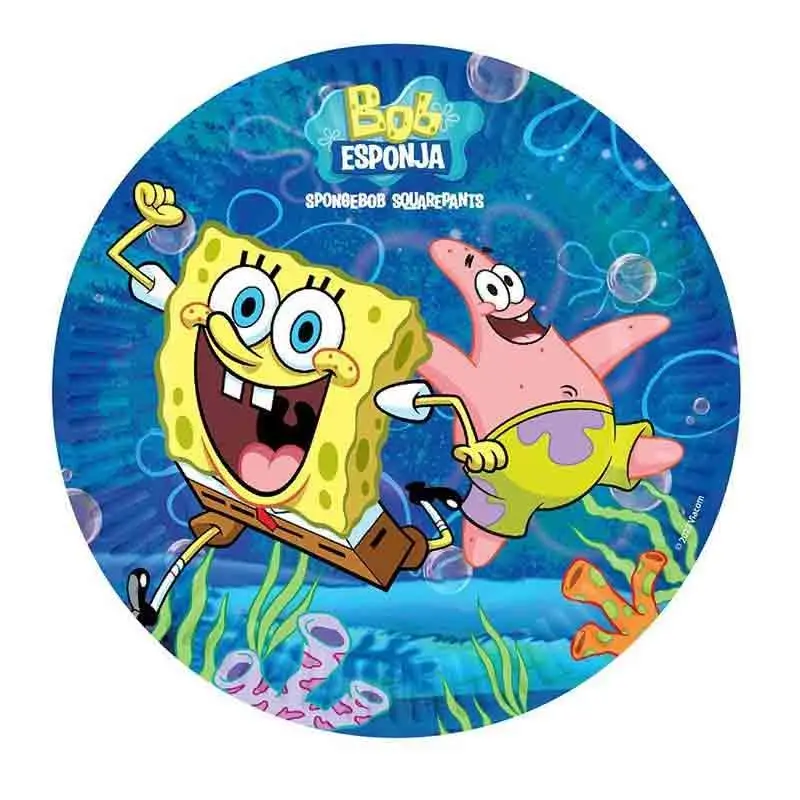 PIATTI SPONGEBOB - 8 PZ