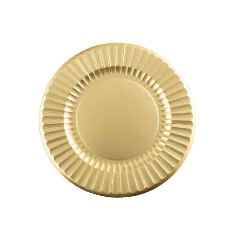 6 maxi piatti round shape 33 cm gold satin 63551