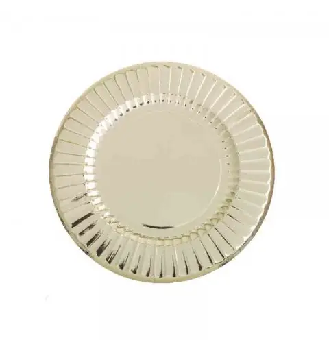 6 maxi piatti round shape 33 cm oro lux 63499