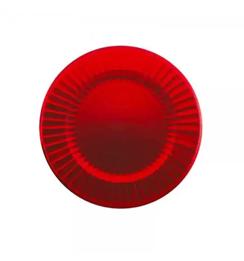 6 maxi piatti round shape 33 cm rosso satin 63468