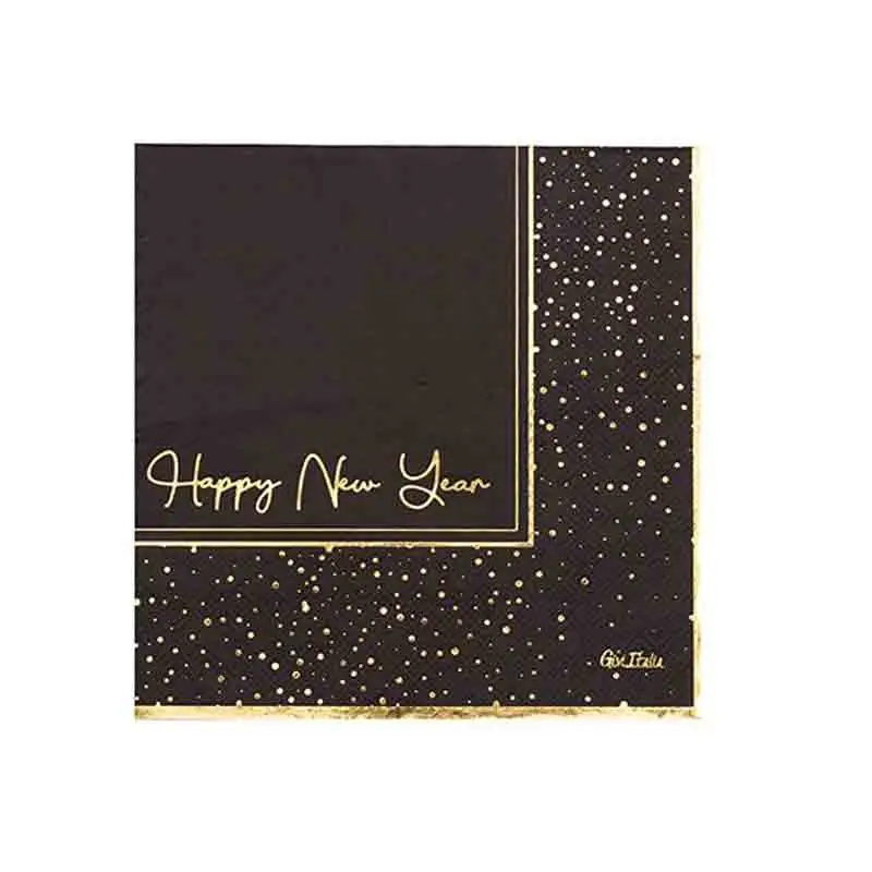 16 tovaglioli happy new year 33 x 33 cm 64177