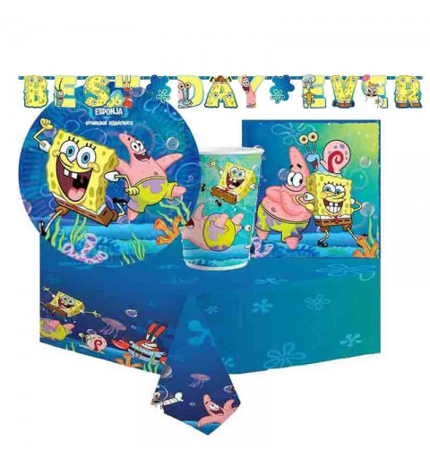 KIT N.13 SPONGEBOB CON GHIRLANDA
