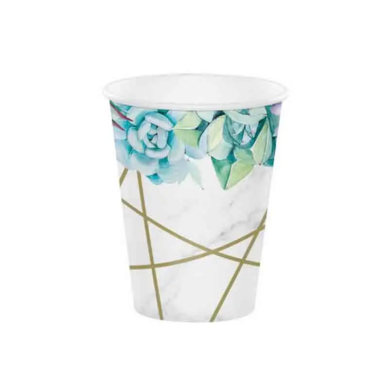 8 bicchieri Geometric Succulent Floral 350548