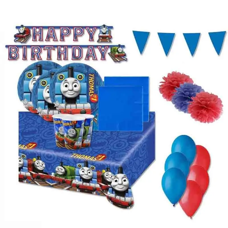 KIT N.71 TRENINO THOMAS - CON POSATE DI LEGNO