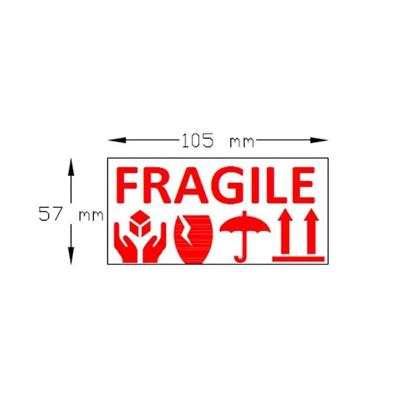 Stickers adesivi " Fragile " 20 pz