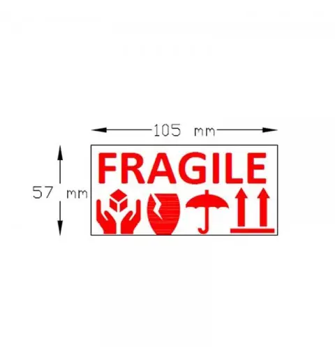 Stickers adesivi " Fragile " 20 pz