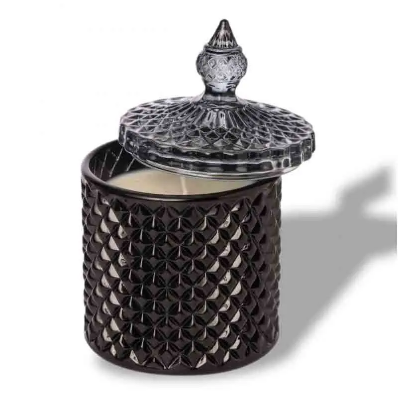 candela in vetro nera A29140/BLK